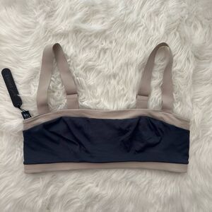 Nike Skims Matte Shine Mix Straight Neck Bra Deep Royal Stone Size Large